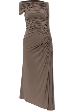 Alaïa Dames, Jurken, Bruin, Maat: XS Viscose