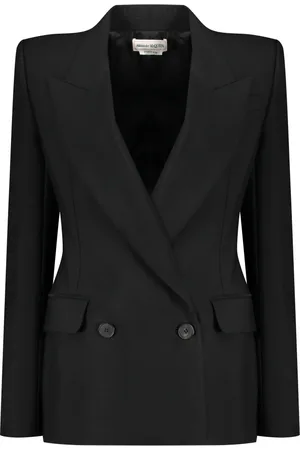 Alexander McQueen Dames, Jassen, Zwart, Maat: S Wol