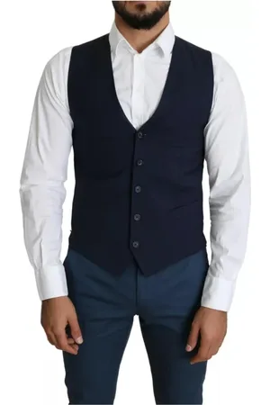 Dolce & Gabbana Heren, Pakken, Blauw, Maat: S Katoen