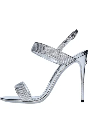 Dolce & Gabbana Dames, Schoenen, Grijs, Maat: 36 1/2 EU Satijn
