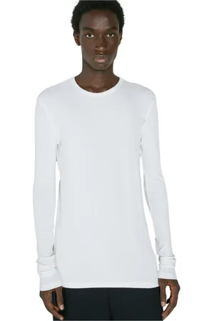 ANN DEMEULEMEESTER Heren, Tops, Wit, Maat: XL Viscose