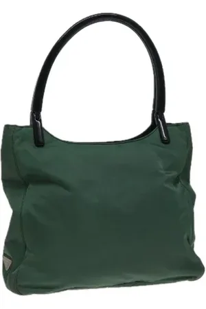 Prada Dames, Pre-owned, Groen, Maat: ONE Size Nylon