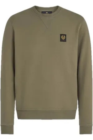 Belstaff Heren, Sweatshirts & Hoodies, Groen, Maat: S Katoen
