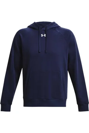 Under Armour Heren, Sweatshirts & Hoodies, Blauw, Maat: S Katoen