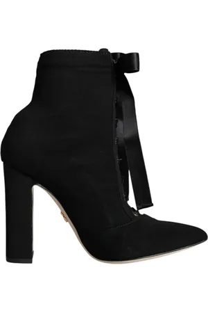 Dolce & Gabbana Dames, Schoenen, Zwart, Maat: 35 1/2 EU Suède