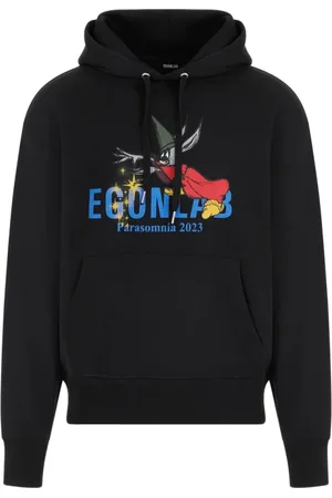 EgonLab Heren, Sweatshirts & Hoodies, Zwart, Maat: M Katoen