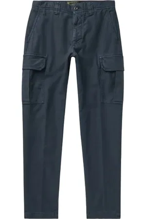 Incotex Heren, Broeken, Blauw, Maat: W31 Katoen