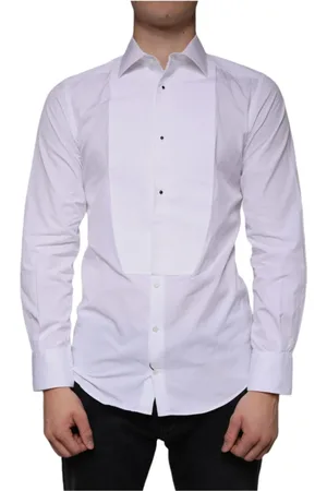 Dolce & Gabbana Heren, Overhemden, Wit, Maat: M Katoen