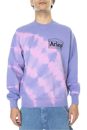 ARIES Heren, Sweatshirts & Hoodies, Paars, Maat: M Katoen