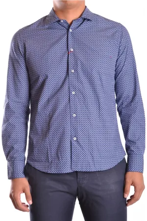 ALTEA Heren, Overhemden, Blauw, Maat: XL