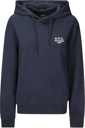A.P.C. Dames, Sweatshirts & Hoodies, Blauw, Maat: S Katoen
