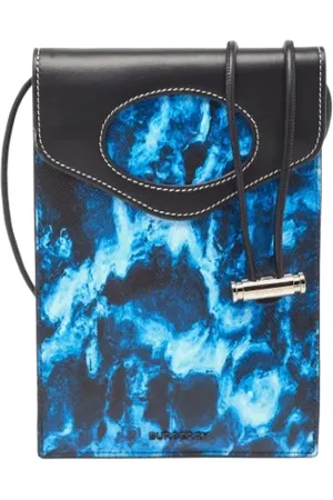 Burberry Dames, Pre-owned, Blauw, Maat: ONE Size Leer