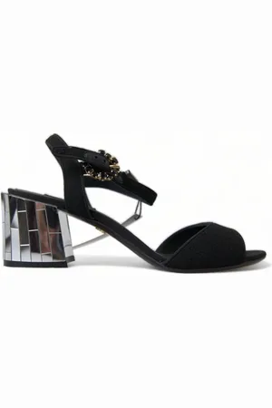 Dolce & Gabbana Dames, Schoenen, Zwart, Maat: 35 EU Wol