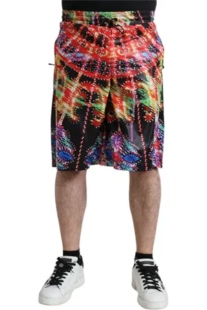 Dolce & Gabbana Heren, Korte broeken, Veelkleurig, Maat: S Poliester
