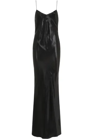 Saint Laurent Dames, Jurken, Zwart, Maat: XS Satijn