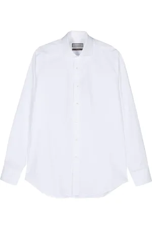 CANALI Heren, Overhemden, Wit, Maat: XL Katoen