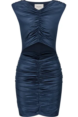 Nicowa Dames, Jurken, Blauw, Maat: S