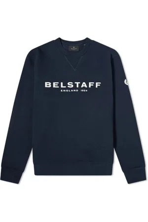 Belstaff Heren, Sweatshirts & Hoodies, Blauw, Maat: M Katoen
