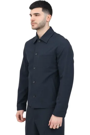 SELECTED Heren, Jassen, Blauw, Maat: L