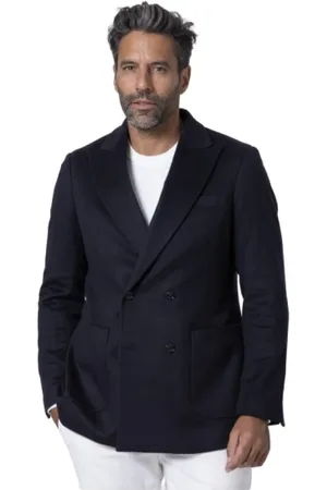 ALTEA Heren, Jassen, Blauw, Maat: M Kasjmier