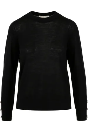 Michael Kors Dames, Truien, Zwart, Maat: L Wol