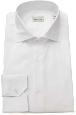 BAGUTTA Heren, Overhemden, Wit, Maat: 2XL Katoen