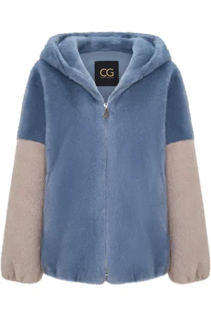 CESARE GASPARI Dames, Jassen, Blauw, Maat: M Acryl