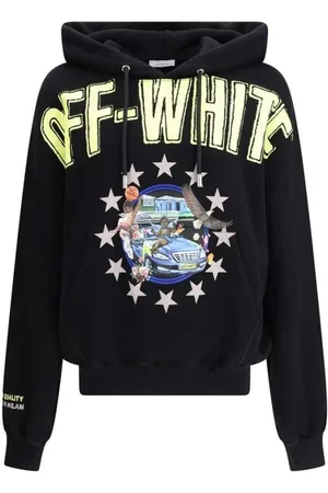 OFF-WHITE Heren, Sweatshirts & Hoodies, Zwart, Maat: M Katoen
