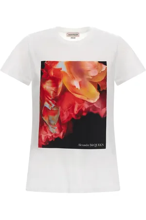 Alexander McQueen Dames, Tops, Veelkleurig, Maat: 3XS Katoen