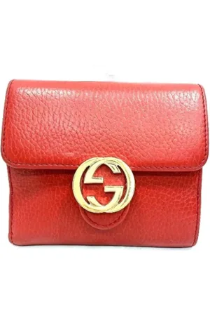 Gucci Dames, Pre-owned, Rood, Maat: ONE Size Leer