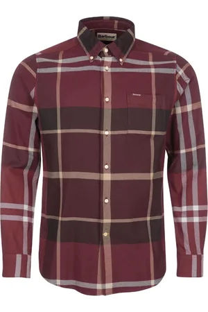 Barbour Heren, Overhemden, Rood, Maat: L Leer