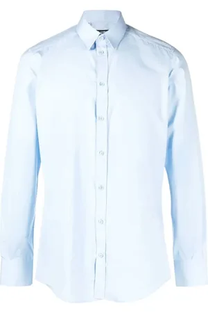 Dolce & Gabbana Heren, Overhemden, Blauw, Maat: 2XL Katoen