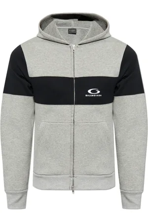Balenciaga Heren, Sweatshirts & Hoodies, Grijs, Maat: L Katoen
