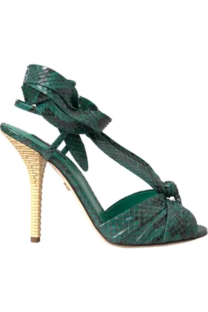 Dolce & Gabbana Dames, Schoenen, Groen, Maat: 39 EU Leer