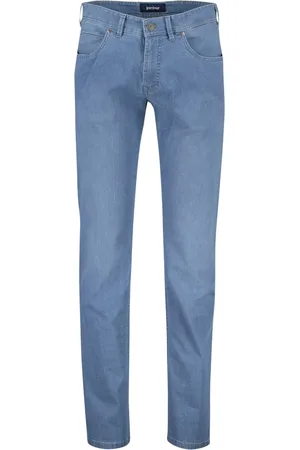 Atelier Gardeur Heren, Broeken, Blauw, Maat: W35 L32 Denim