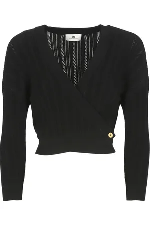 Elisabetta Franchi Dames, Truien, Zwart, Maat: 2XS Viscose