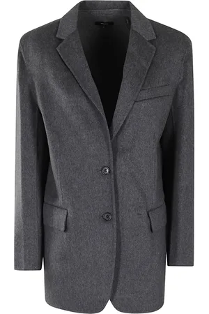 THEORY Dames, Jassen, Grijs, Maat: 3XS Leer