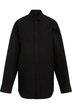 Balenciaga Dames, Overhemden, Zwart, Maat: XS Katoen