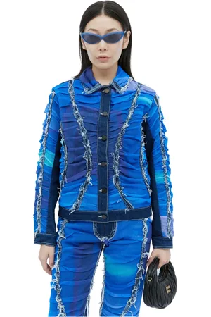 Paula Canovas Del Vas Dames, Jassen, Veelkleurig, Maat: S Denim