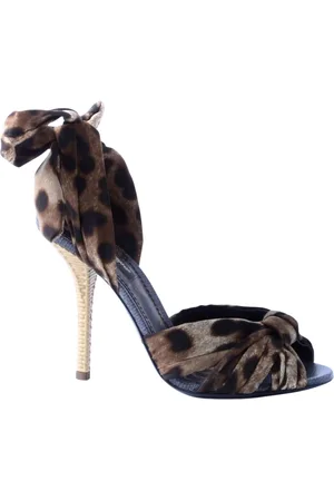 Dolce & Gabbana Dames, Schoenen, Bruin, Maat: 37 EU Zijde