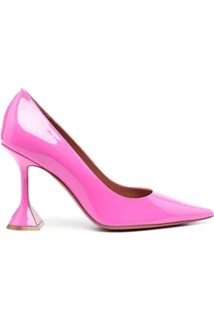 Amina Muaddi Dames, Schoenen, Roze, Maat: 36 1/2 EU Leer