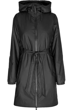 Rains Dames, Jassen, Zwart, Maat: M Leer