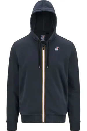 K-Way Heren, Sweatshirts & Hoodies, Blauw, Maat: 2XL Katoen