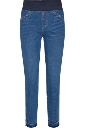 Freequent Dames, Jeans, Blauw, Maat: 2XL Katoen