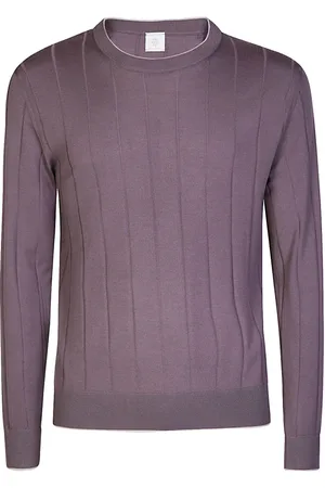 ELEVENTY Heren, Truien, Paars, Maat: 2XL Wol