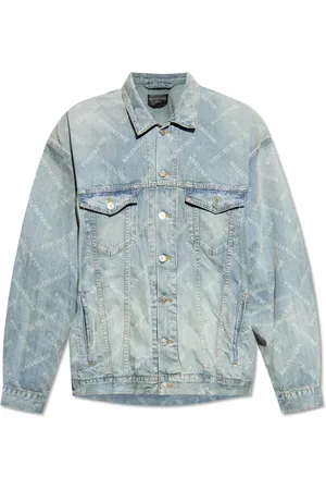Balenciaga Heren, Jassen, Blauw, Maat: L Denim