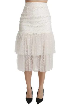 Dolce & Gabbana Dames, Rokken, Wit, Maat: XS Katoen