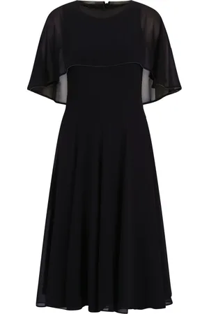 Vera Mont Dames, Jurken, Zwart, Maat: XL Chiffon