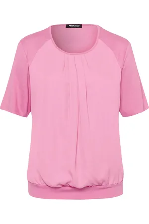 Frank Walder Dames, Blouses & Shirts, Roze, Maat: L Katoen