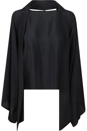 FEDERICA TOSI Dames, Blouses & Shirts, Zwart, Maat: S